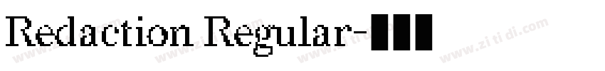 Redaction Regular字体转换